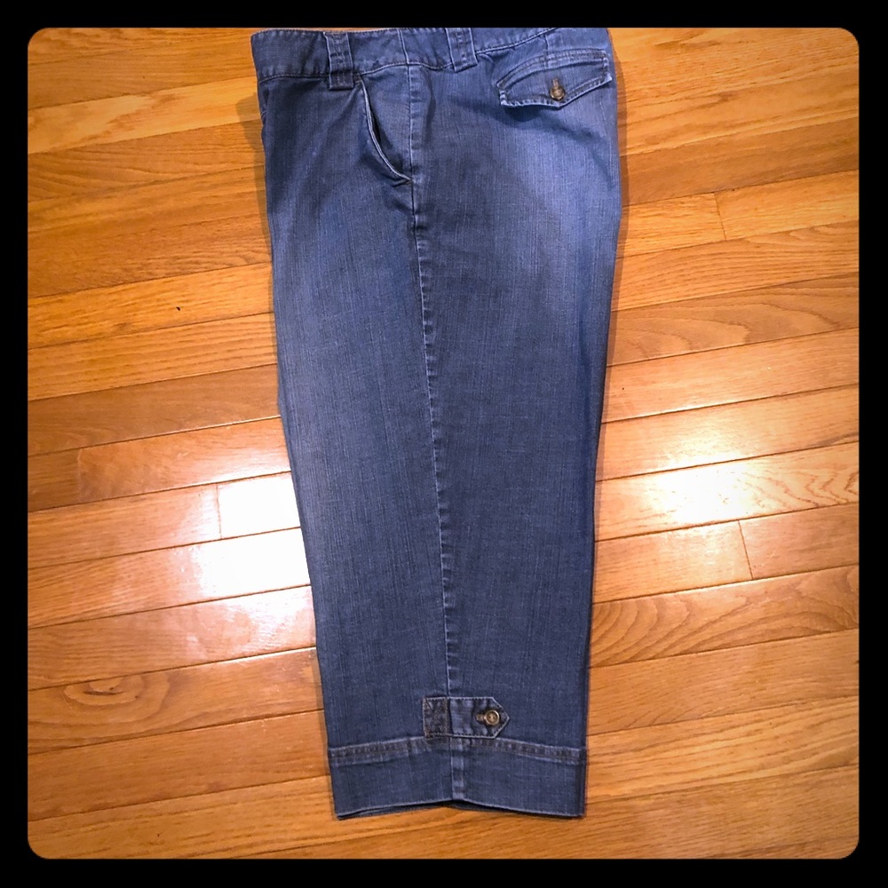 Talbots denim plus size capri pants size 16W